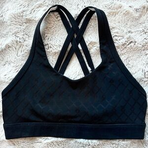 Lorna Jane sports bra crop black size small